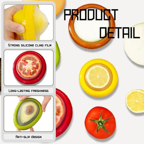 AEKTBY 4-Pack Reusable Avocado Onion Saver