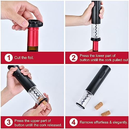 SCHACHUP Electric Wine Opener with Foil Cutter