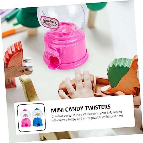Mini Gumball Machine Candy Dispenser 2-Piece Set for Kids