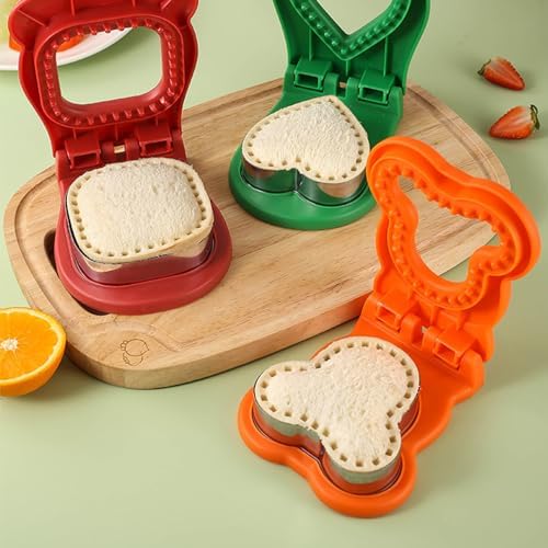 Sandwich Cutter and Sealer for Kids and Adults Orange