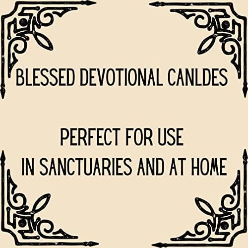 Brilux Glass Assorted Religious Candle White Case of 12