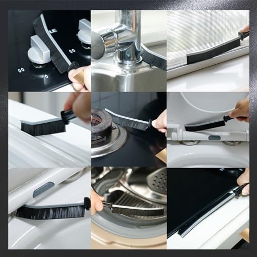 3 Pcs Crevice Cleaning Brush Tool for Kitchen and Bathroom