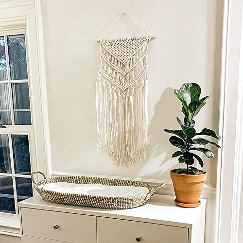Mkono Macrame Wall Hanging Decor 17x33 Inches