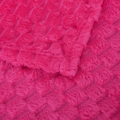 Puncuntex Hot Pink Throw Blanket 50x60 Inches