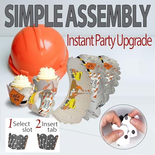 Cupcake Wrappers - Dream Bridal Builder Birthday Decorations 24 Count