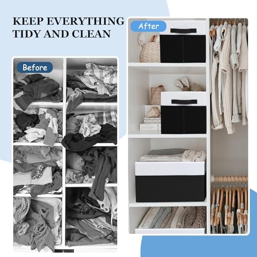 Criusia 4-Piece Collapsible Storage Bins with Handles