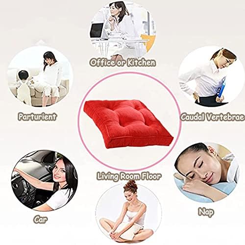VRTTLKKFE Square Seat Pads Set of 2 Non Slip Cushions