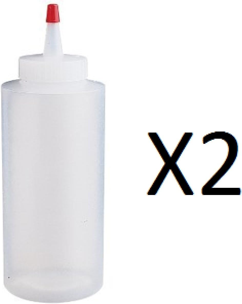 Wilton Squeeze Bottle 12oz Clear Red Tip