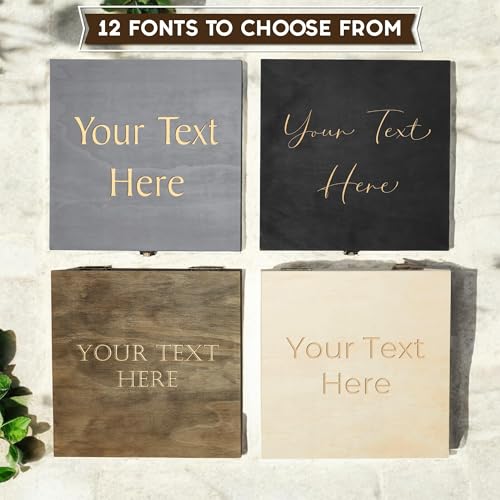 Personalized Wooden Keepsake Box for Memories
