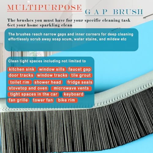 OILONG Hard Bristle Crevice Cleaning Brush 5Pack