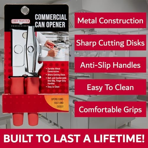 Chef Master Commercial Can Opener Heavy Duty
