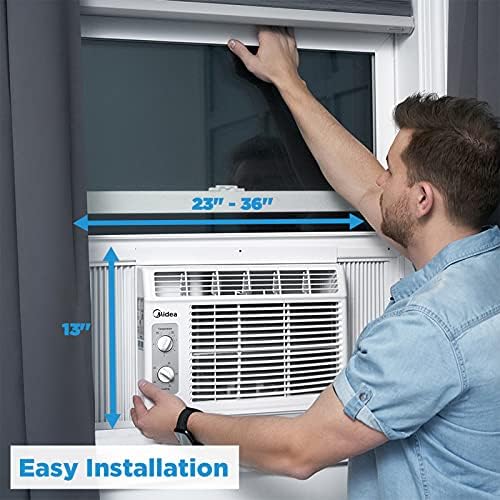 Midea 5000 BTU EasyCool Window Air Conditioner for Small Rooms