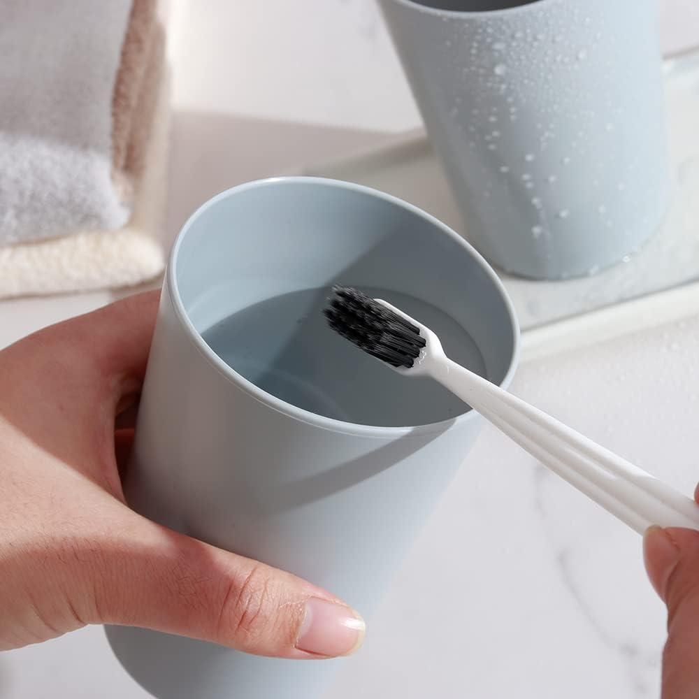 Bathroom Tumbler 11 Ounce Durable Drink Cup 2 Pieces