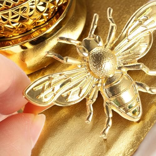 6pcs Gold Bee Napkin Rings Table Setting Decor