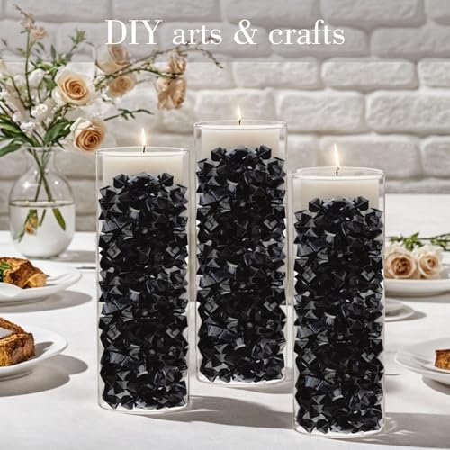 DomeStar Black Acrylic Ice Rocks 150PCS