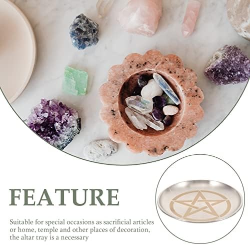 SEWACC Altar Candle Tray with Pentagram Design