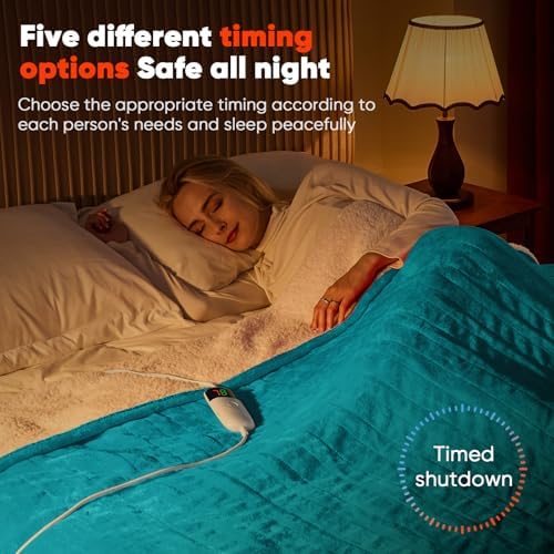 Greenoak Heated Blanket Electric Throw 50X60