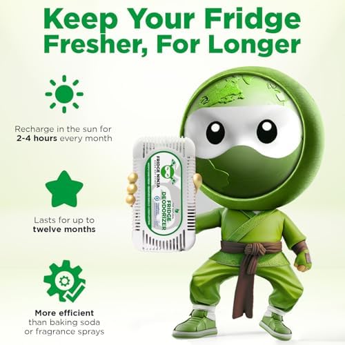 Fridge Ninja 2-Pack Unscented Activated Charcoal Deodorizer