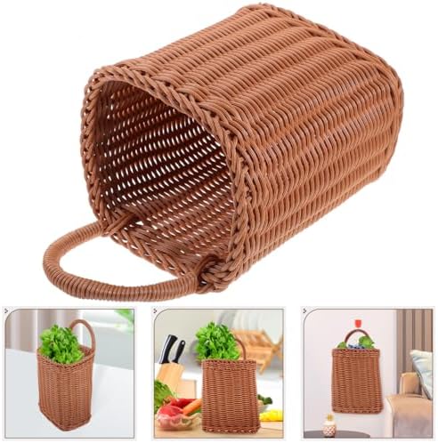 Angoily Hanging Wicker Basket for Home and Outdoor Use