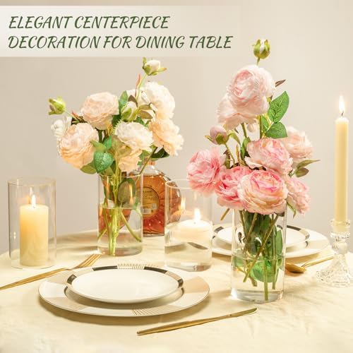 12pcs Glass Cylinder Vases for Centerpieces