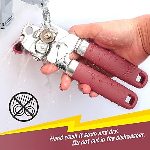 PrinChef Manual Can Opener with Magnet - Red