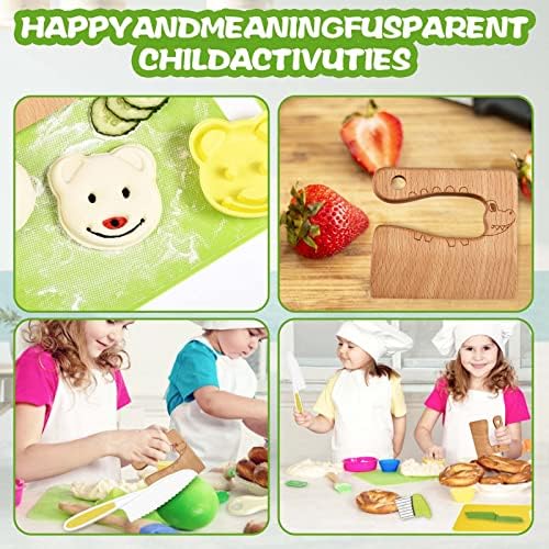 18 Pieces Montessori Kitchen Tools Toy Set for Toddlers Kids