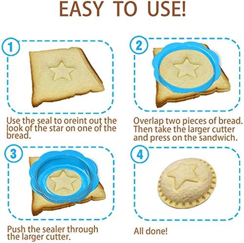 AmerStar 6-in-1 Sandwich Cutter and Sealer Set