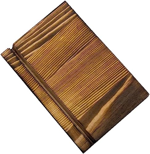 MyGift Modern Multi Necklace Holder with Clear Panel and Burnt Wood Base