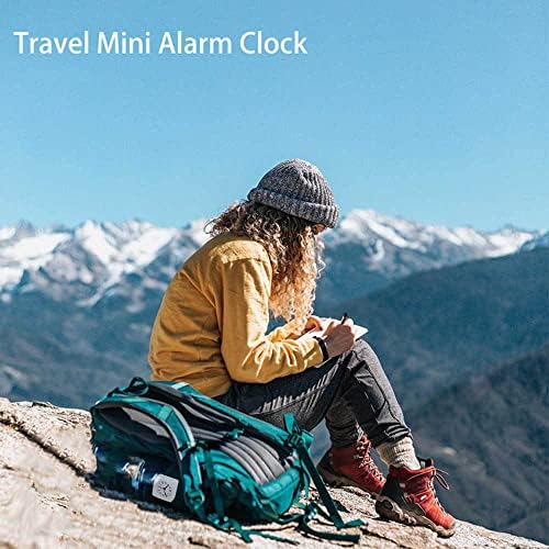 Jisile Ultra Small Analog Alarm Clock with Snooze and Light Function