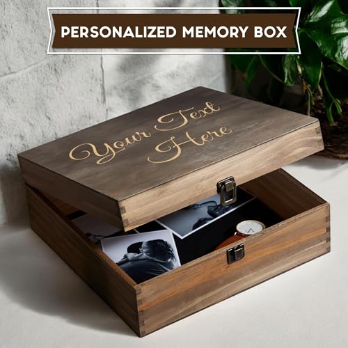 Personalized Wooden Keepsake Box for Memories
