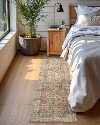 Lahome Oriental Washable Kitchen Runner Rug Non-Slip 2x8