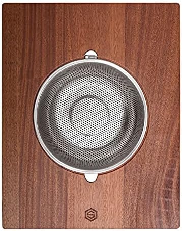 Strictly Sinks Wooden Cutting Board and Strainer Combo