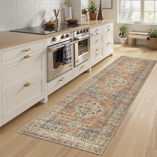 Lahome Oriental Washable Kitchen Runner Rug Non-Slip 2x8
