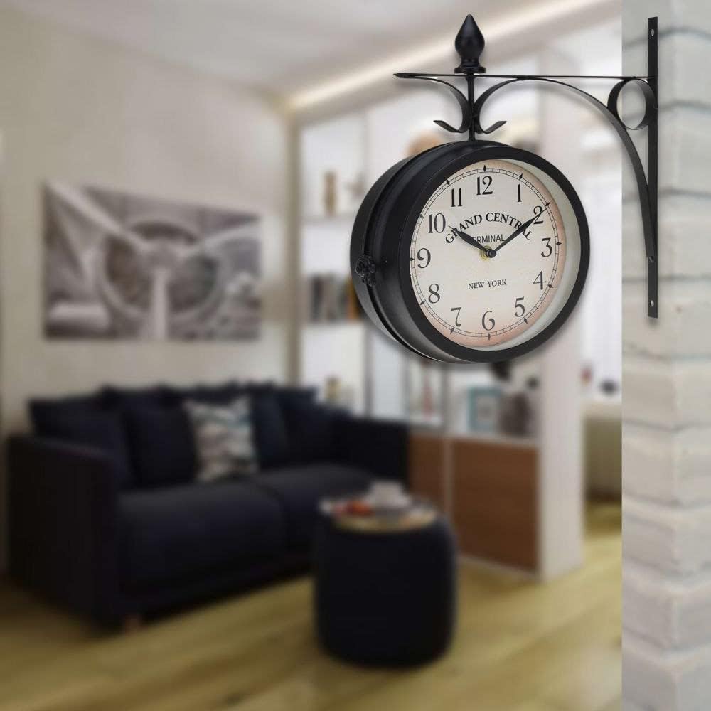 BELMAKS Vintage Double Sided Wall Clock