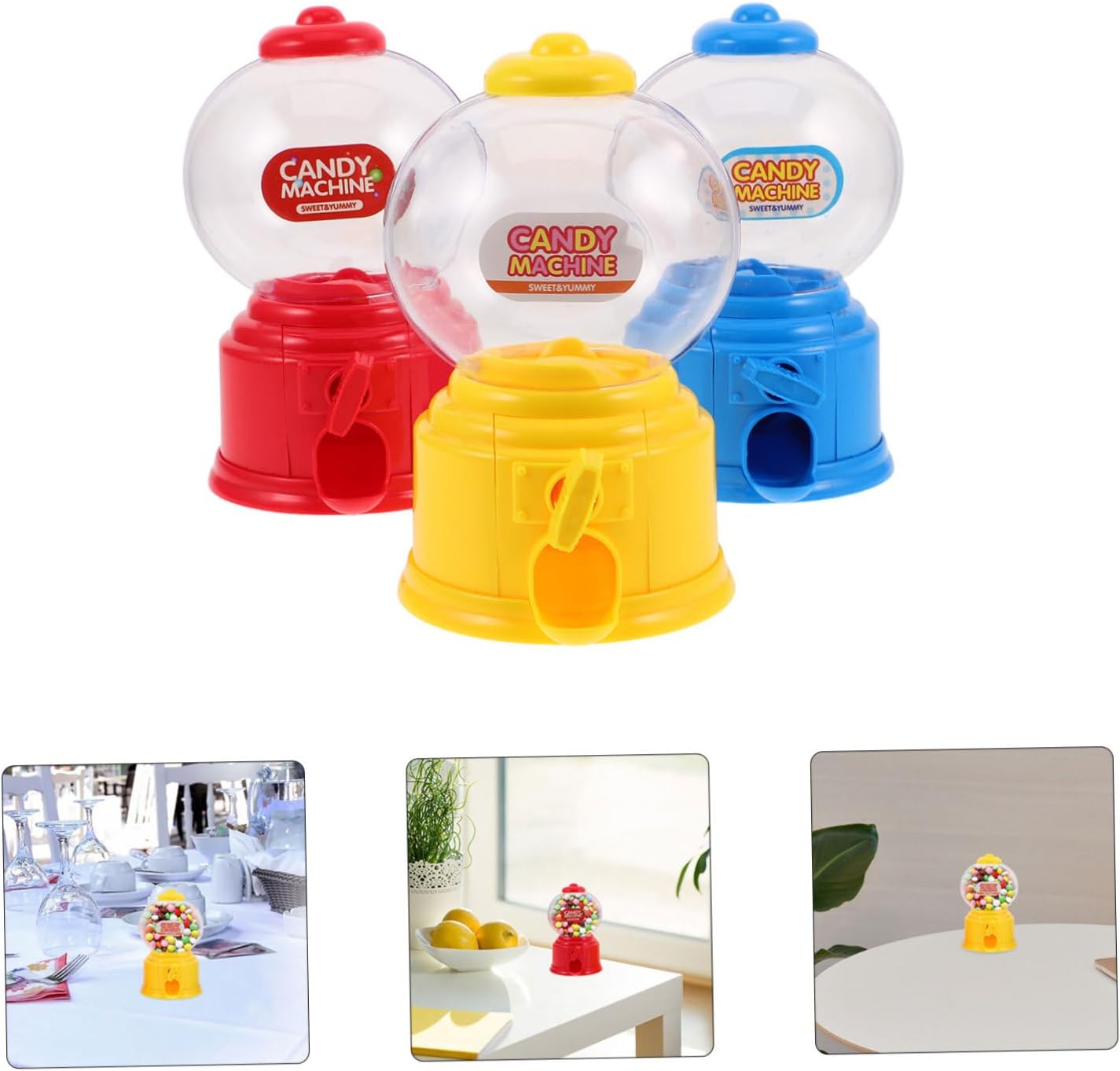 3pcs Mini Sweet Treat Vending Machine for Kids and Parties