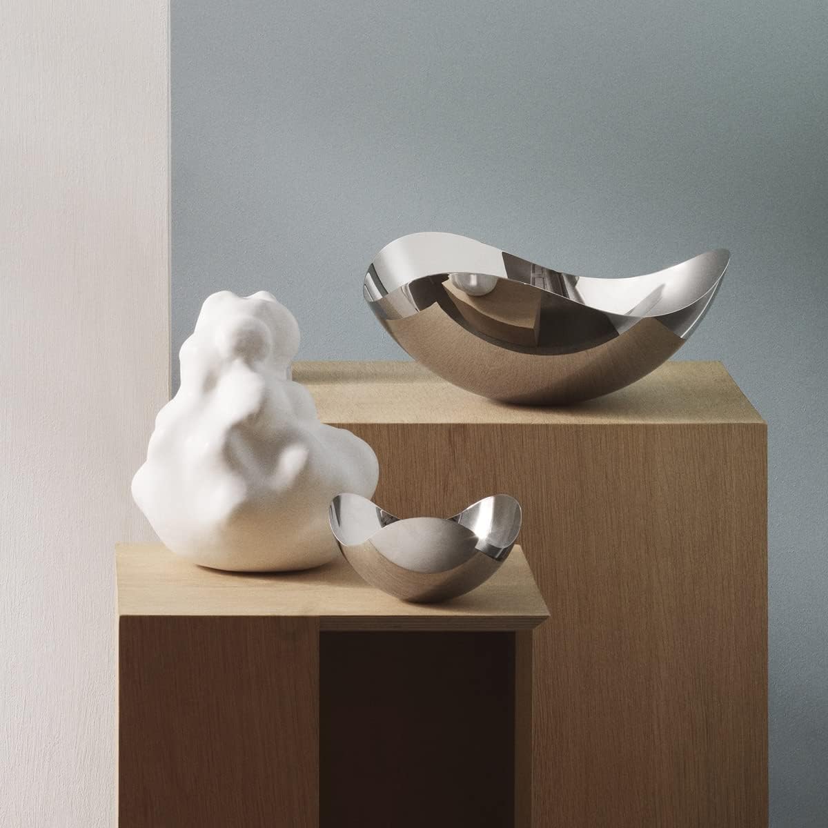Georg Jenson Bloom Petit Stainless Steel Serving Bowl