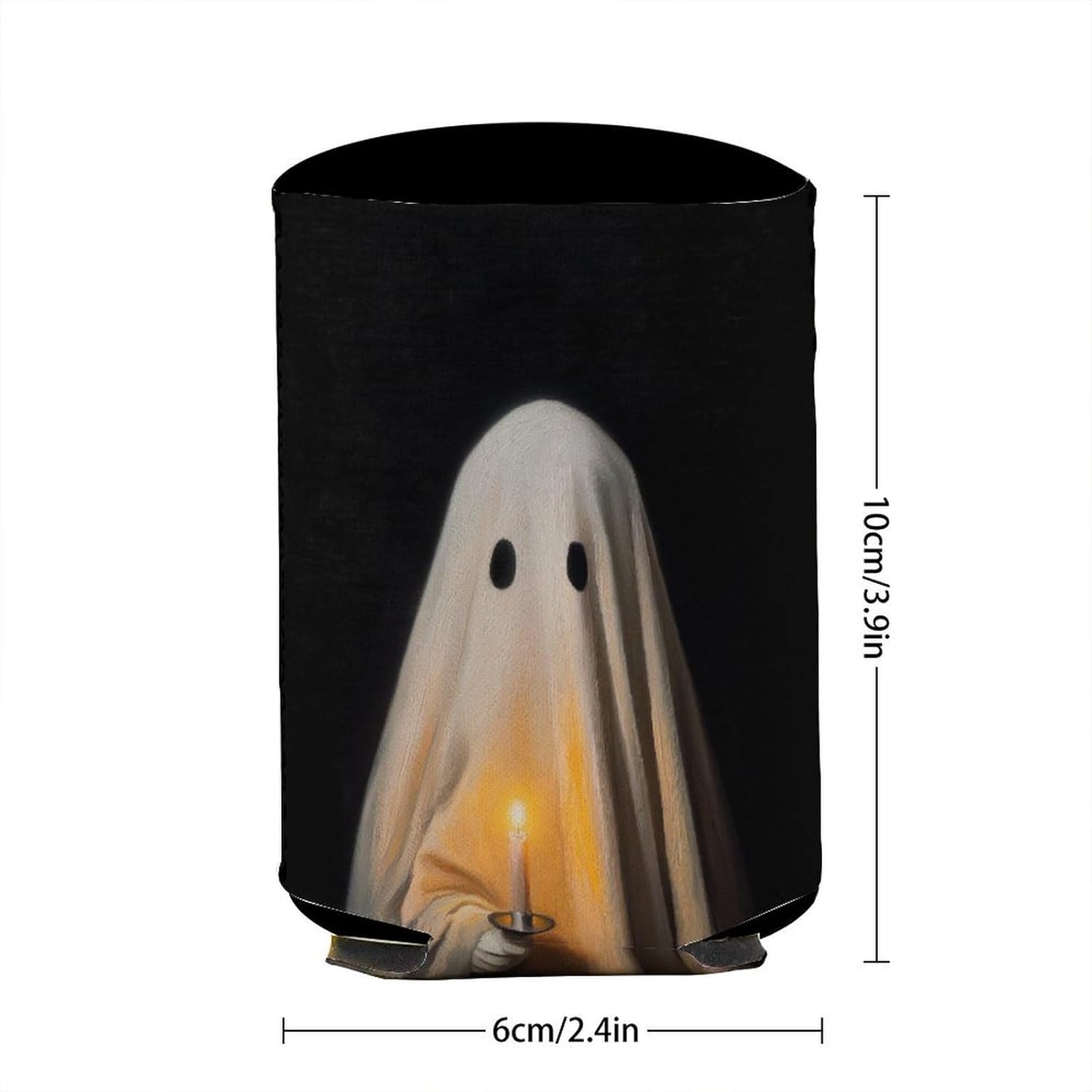 Cute Ghost Beer Can Cooler Sleeve for Halloween Party