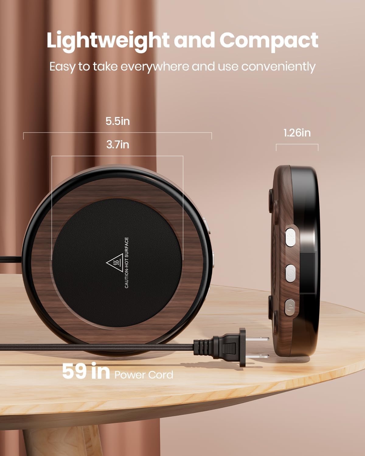 Gaiatop Coffee Mug Warmer with 3 Temperature Settings and LED Display