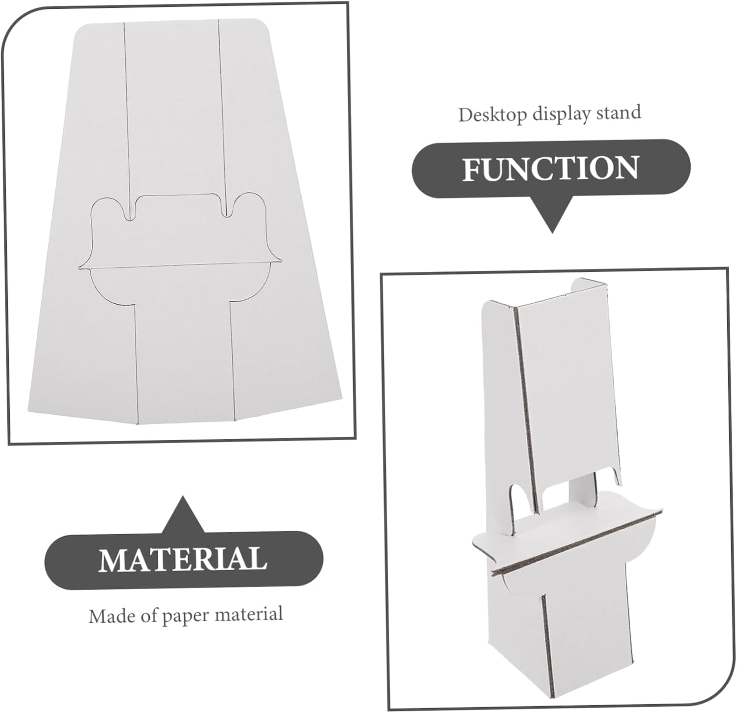 ARTIBETTER 12pcs Cardboard Display Easel Stand for Photos Wedding Signs and Advertisements