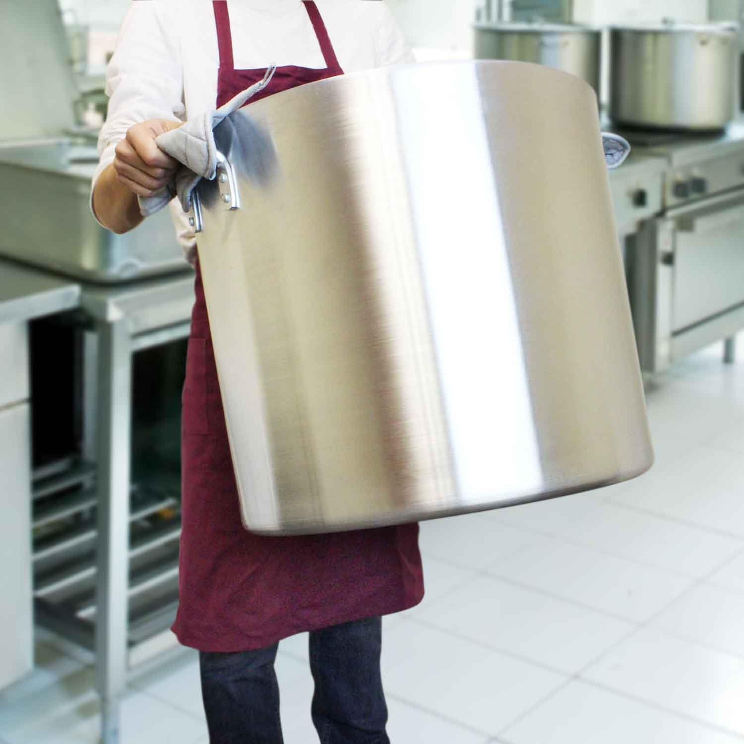 80 Quart Aluminum Stock Pot with Handles