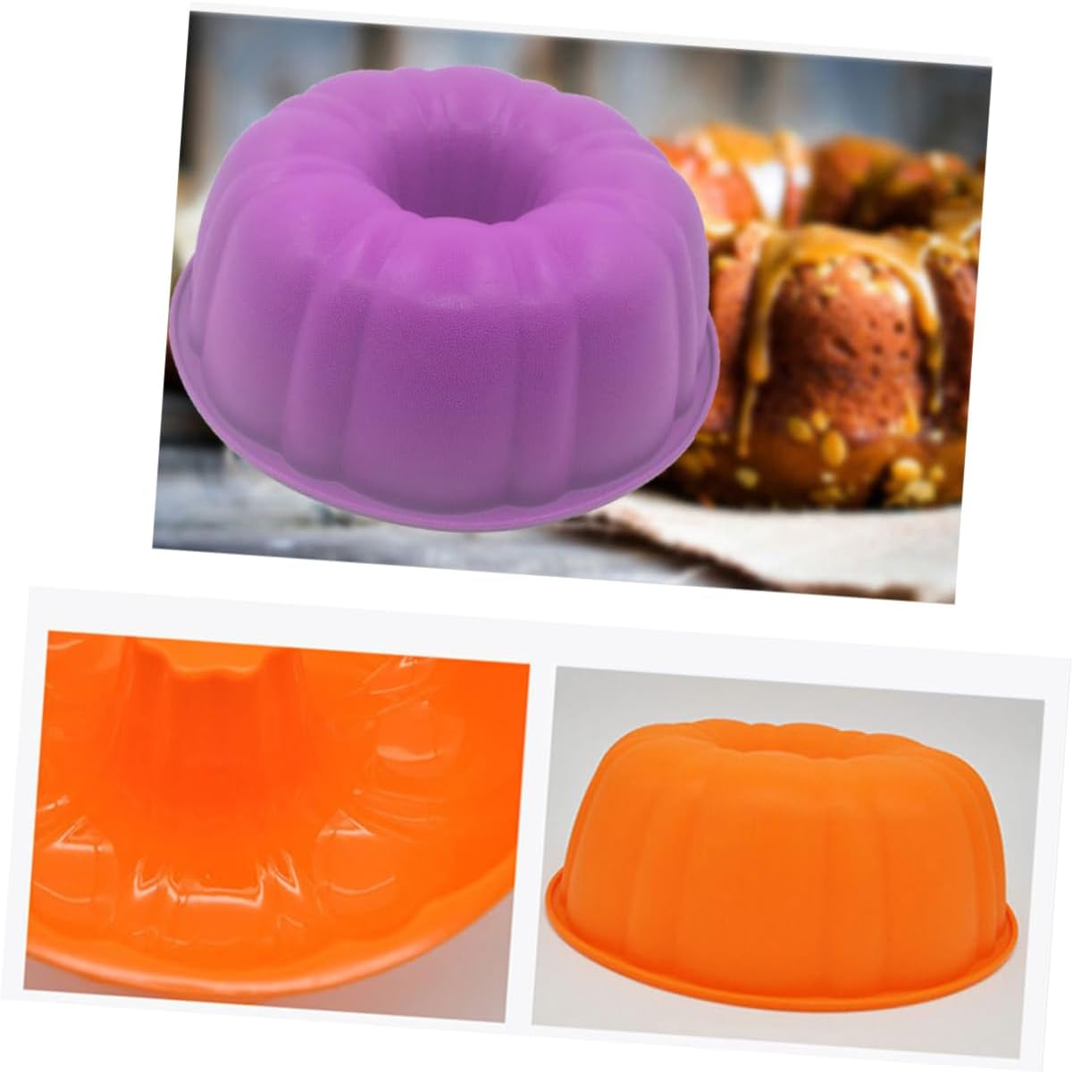 10-piece Silicone Cupcake Cookie Molds Set