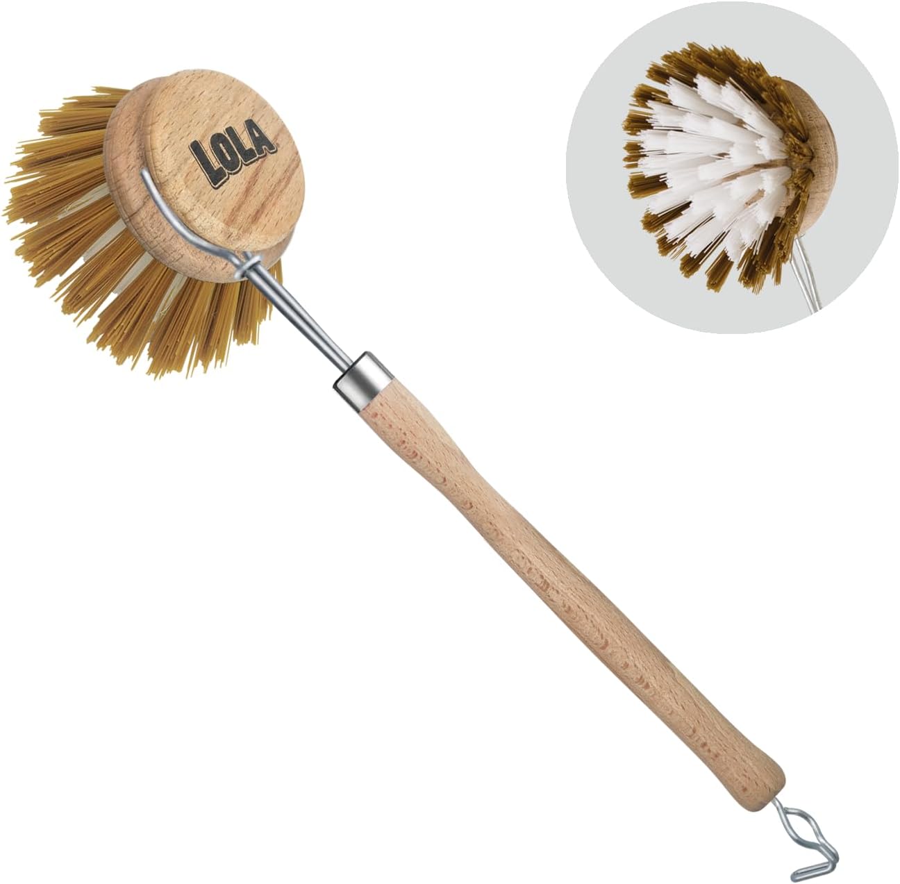 Lola Original Dishwashing Vegetable Brush with EZ-Grip Handle