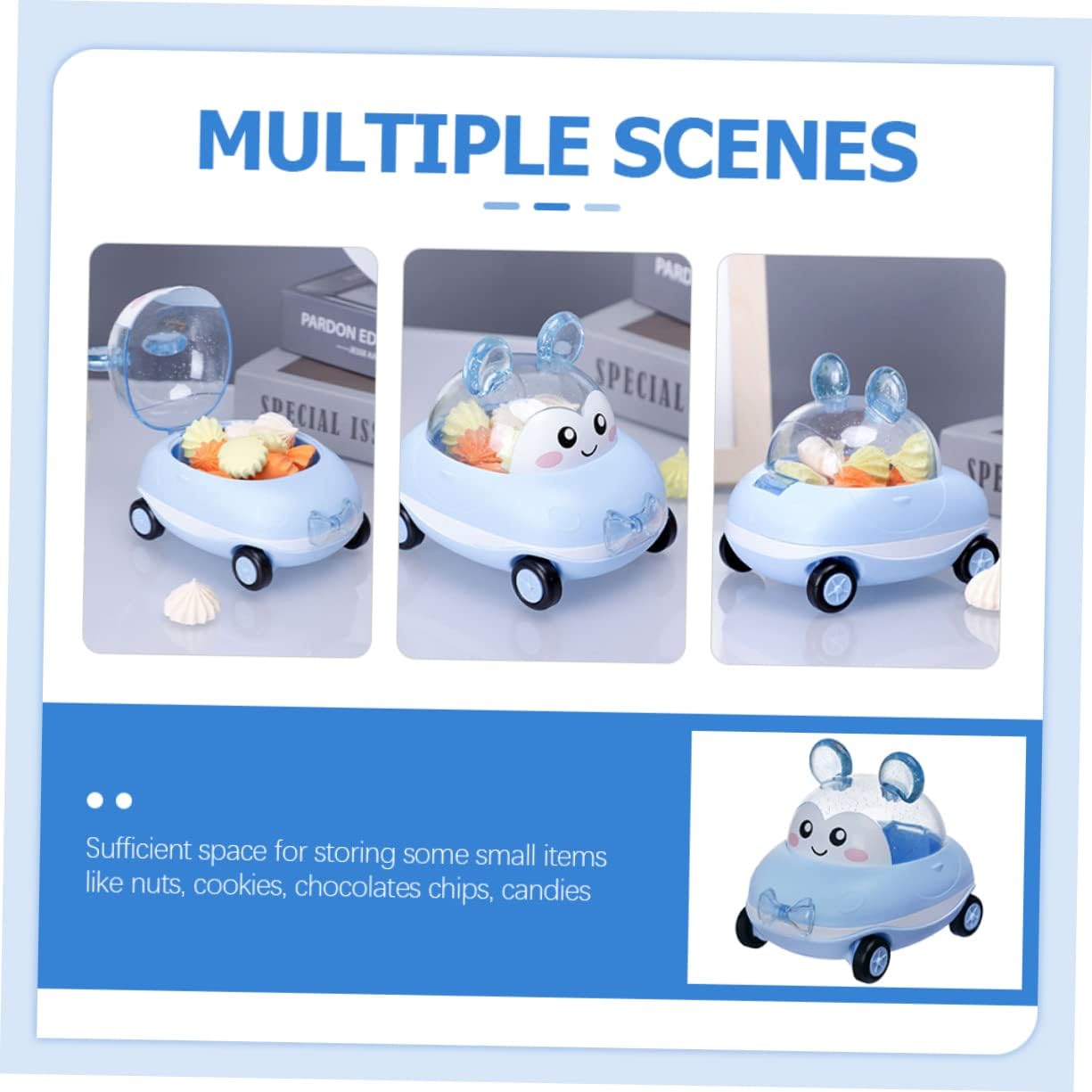Vaguelly Cartoon Car Candy Server for Parties