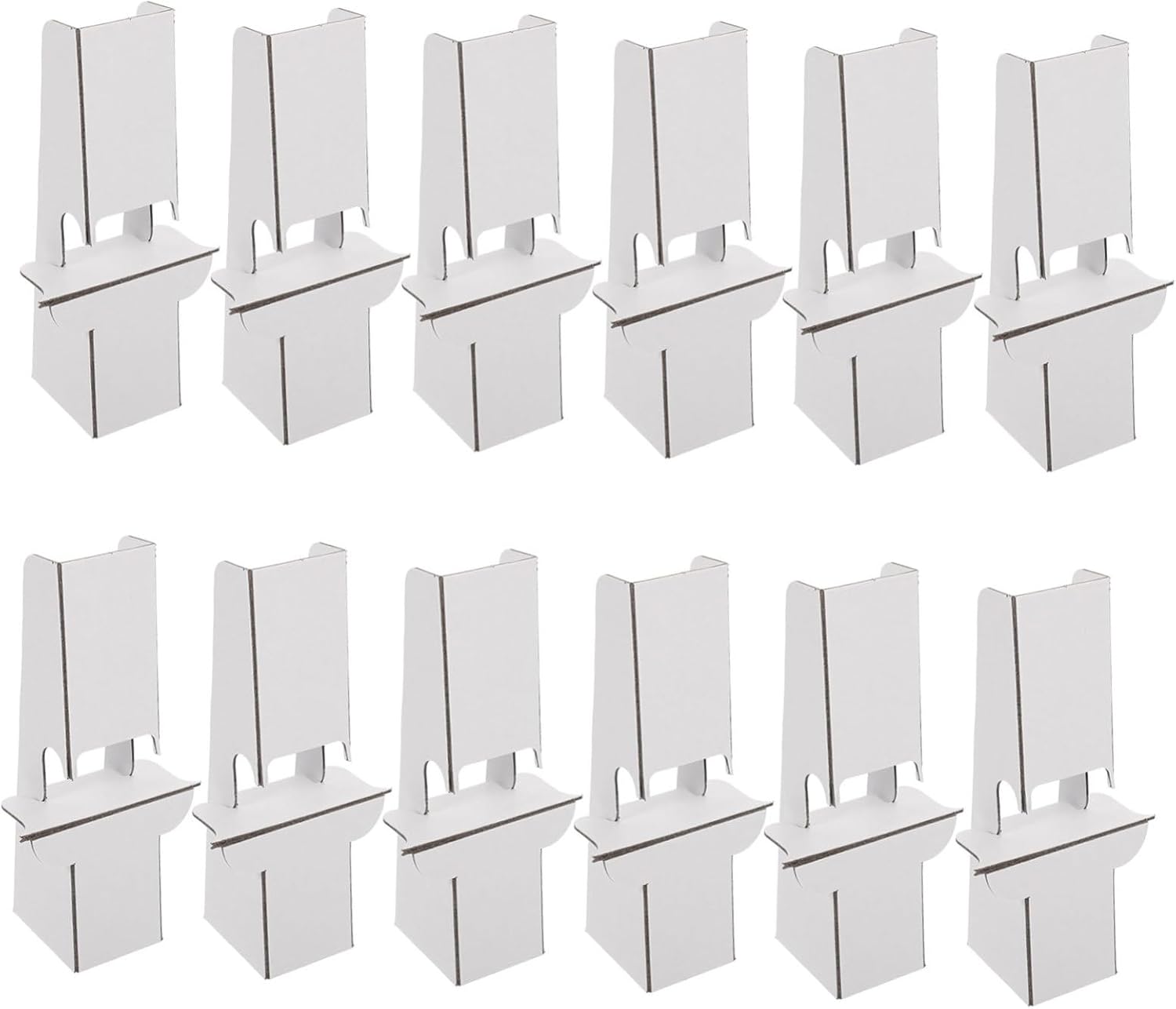 Gadpiparty 12Pcs Cardboard Easel Stand for Photo Frames and Signage