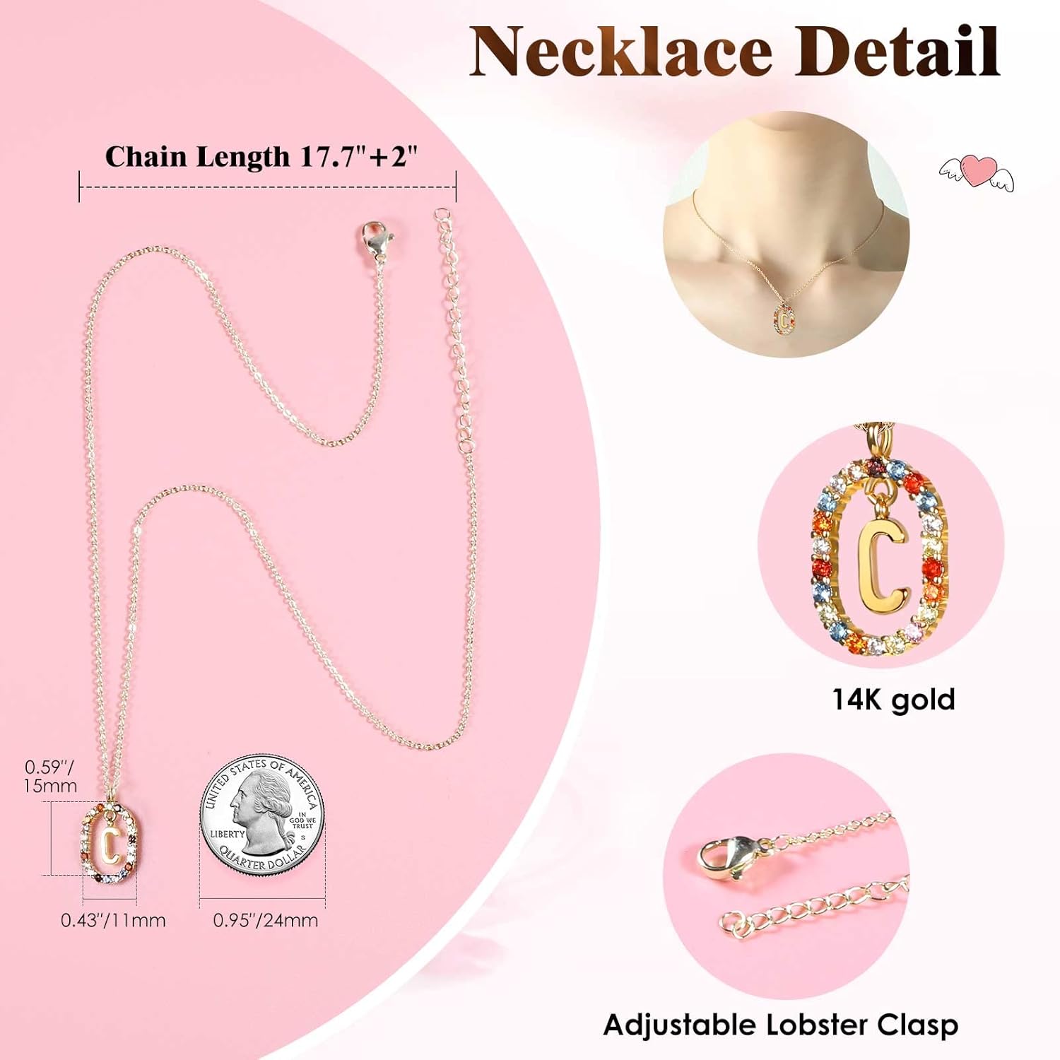 Cute Preserved Real Roses Bear Gift Box for Girlfriend with Initial Necklace