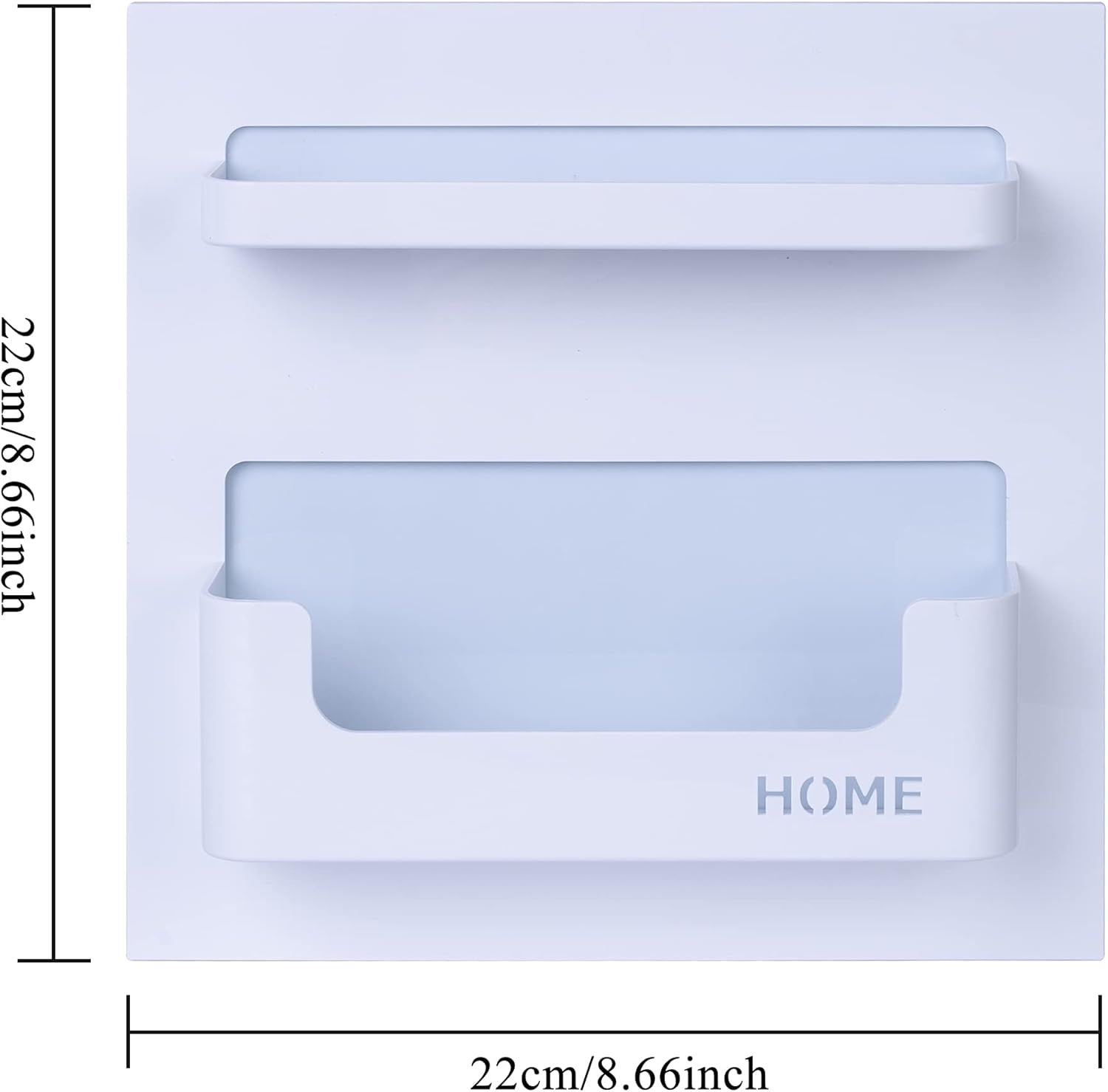 MATIMASU Floating Shelf for Wall Mounting White 87x87x2 Inches