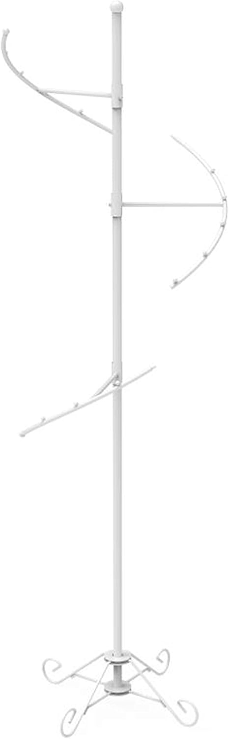 76 Inch High Spiral Clothing Rack with 19 Ball Stops