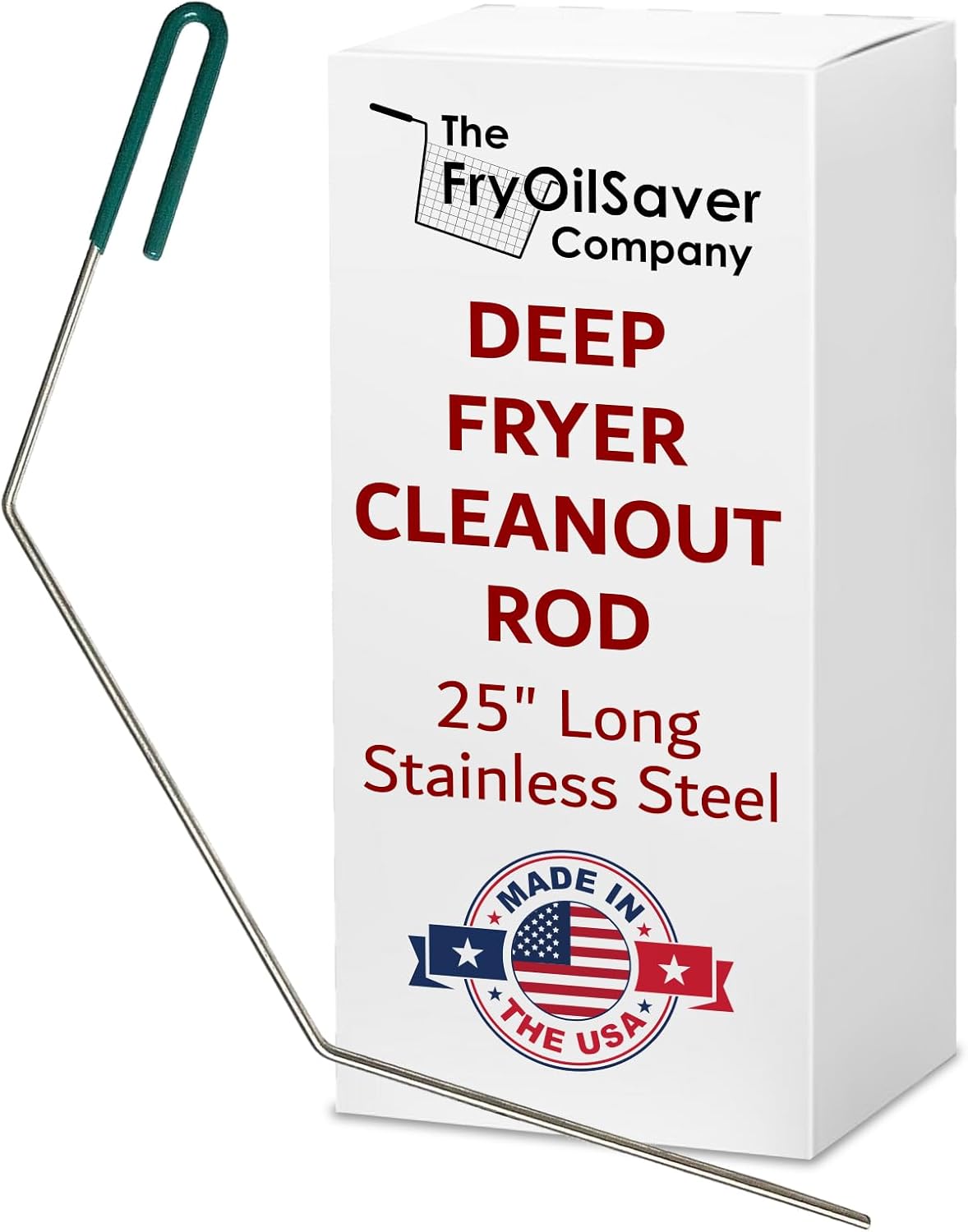 FryOilSaver Co 25 Inch Deep Fryer Cleaning Rod