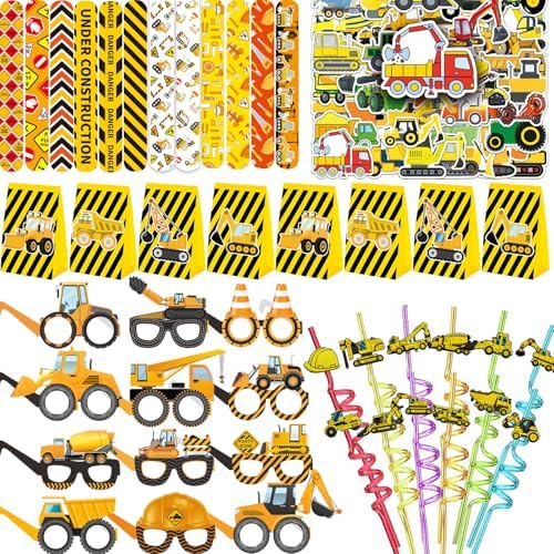 QICI 98pcs Construction Party Favors Supplies