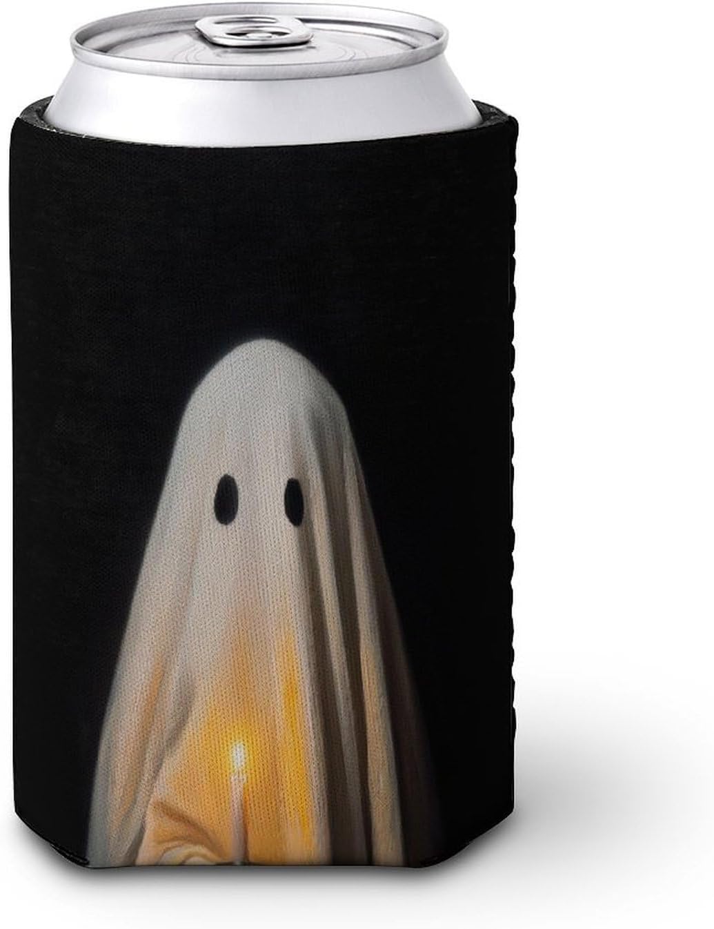 Cute Ghost Beer Can Cooler Sleeve for Halloween Party